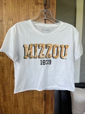 MIZZOU small white crop top
